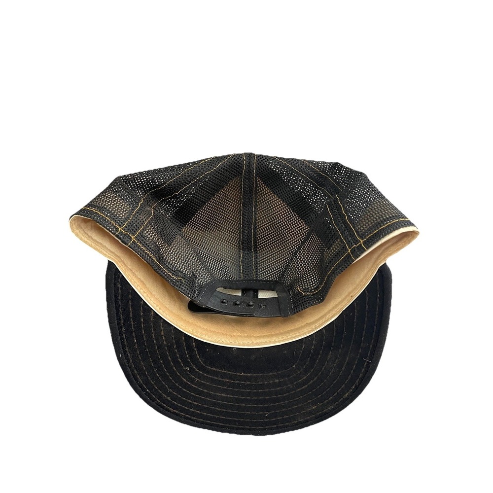 Vtg 70s Chicago Sting NASL Soccer Yellow/Black Snapback Hat AJD SuperStripe - Picture 3 of 6